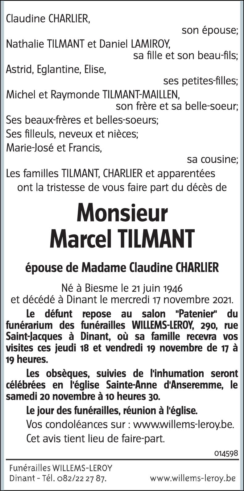 Marcel TILMANT