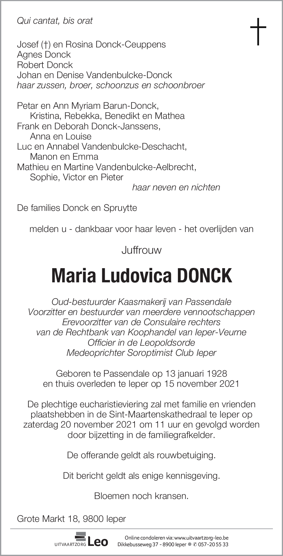 Maria Ludovica Donck