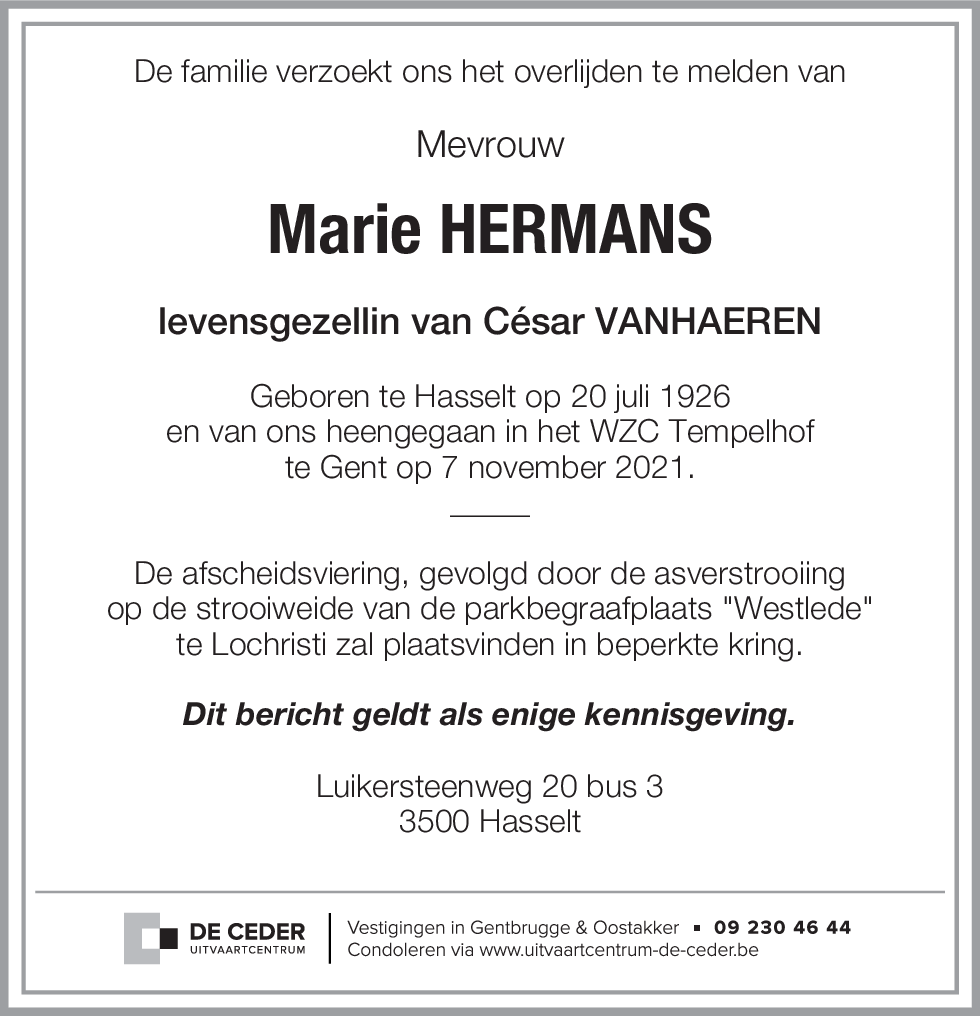 Marie HERMANS