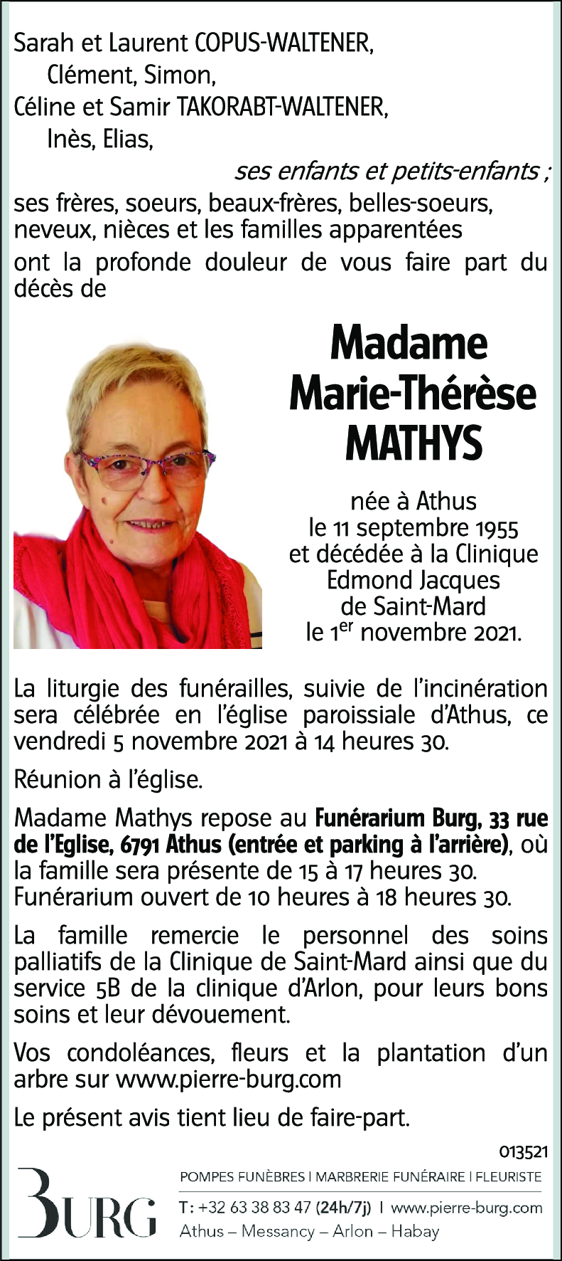 Marie-Thérèse MATHYS