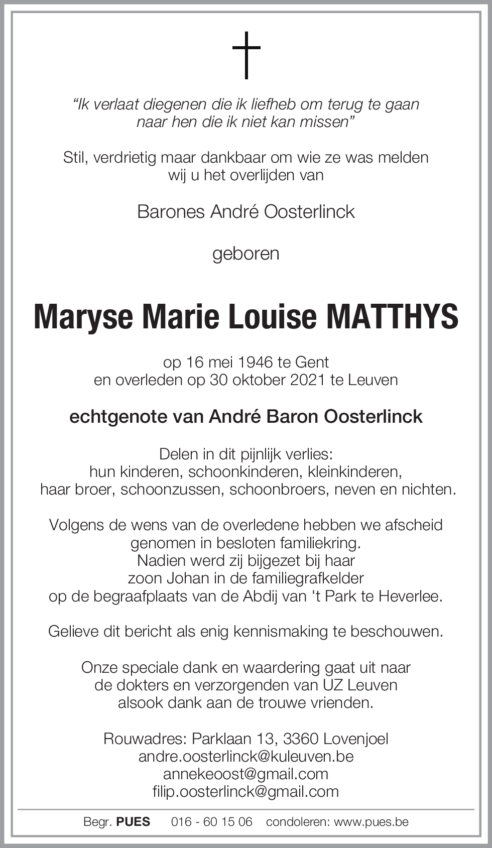 Maryse Matthys