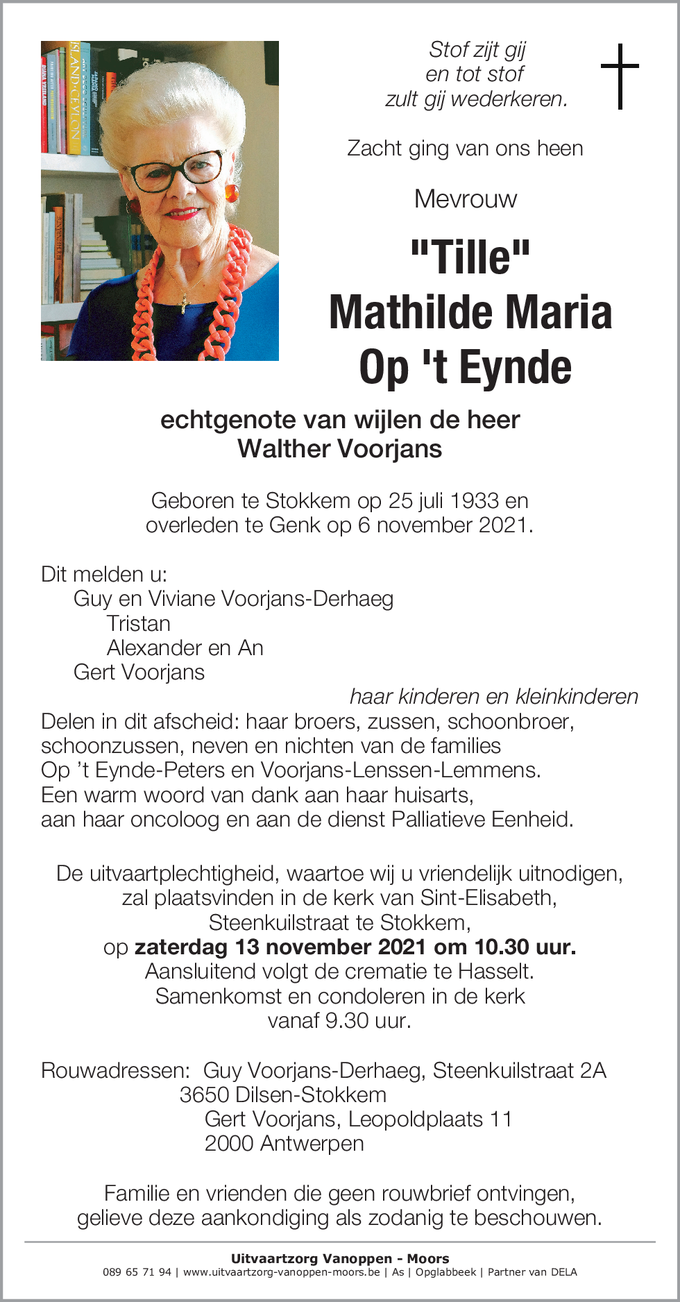 Mathilde Maria Op 't Eynde