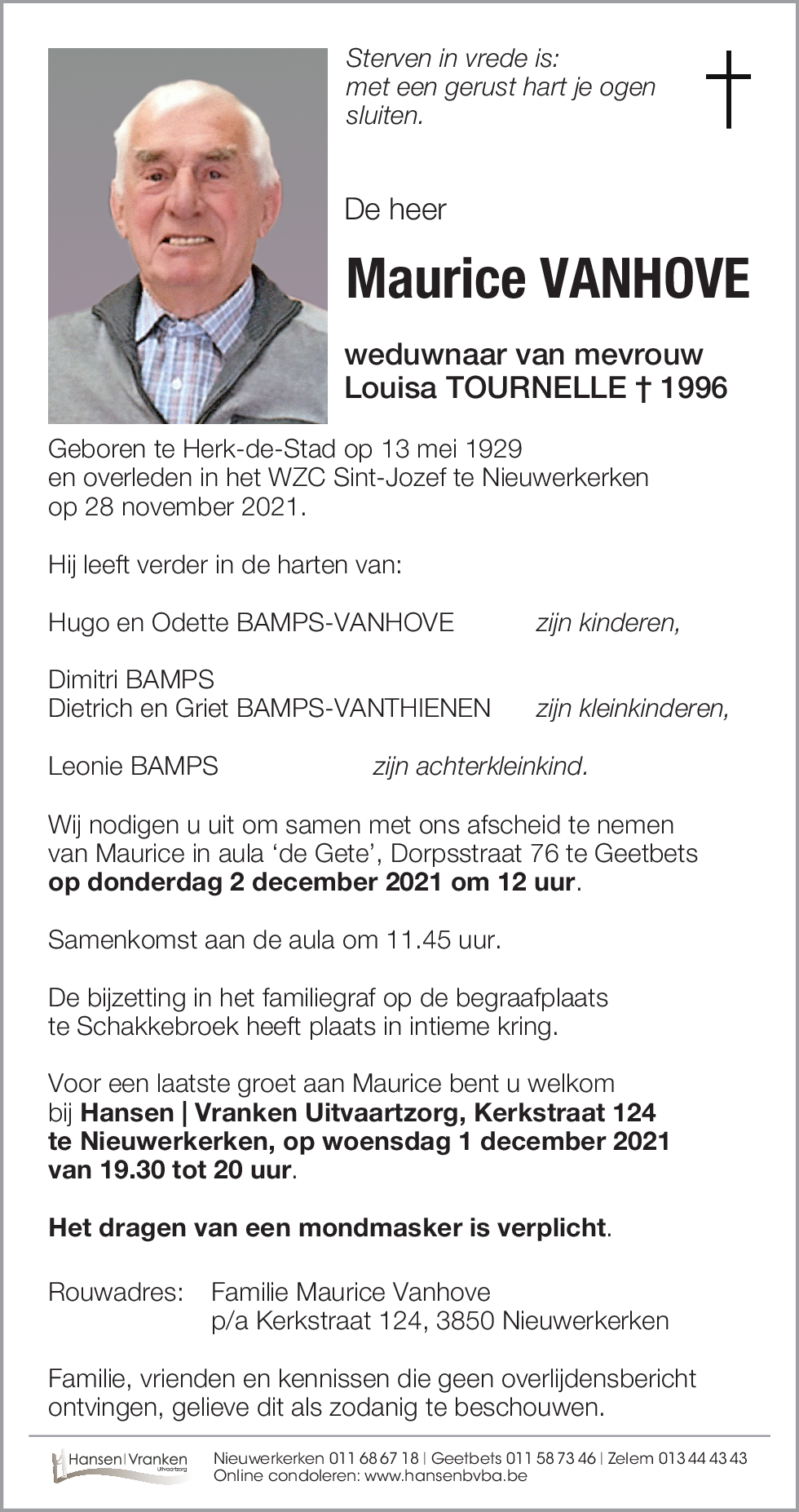 Maurice VANHOVE