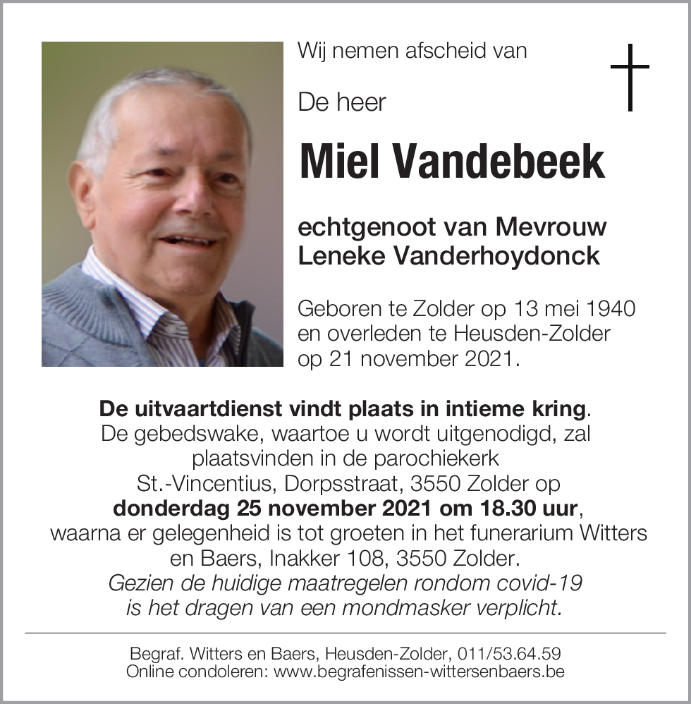 Miel Vandebeek