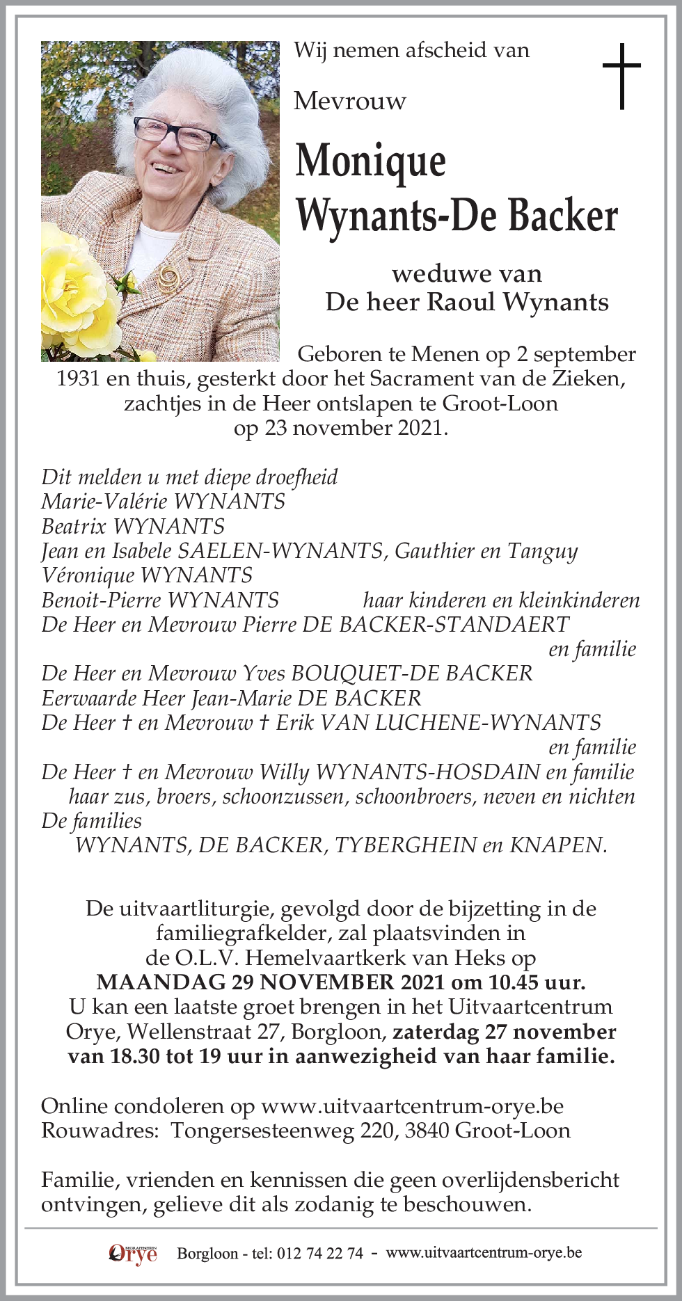 Monique WYNANTS-DE BACKER