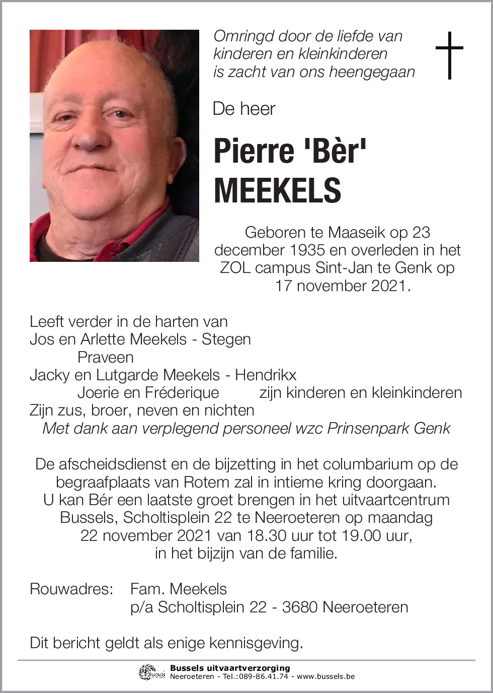 Pierre 'Bèr' MEEKELS