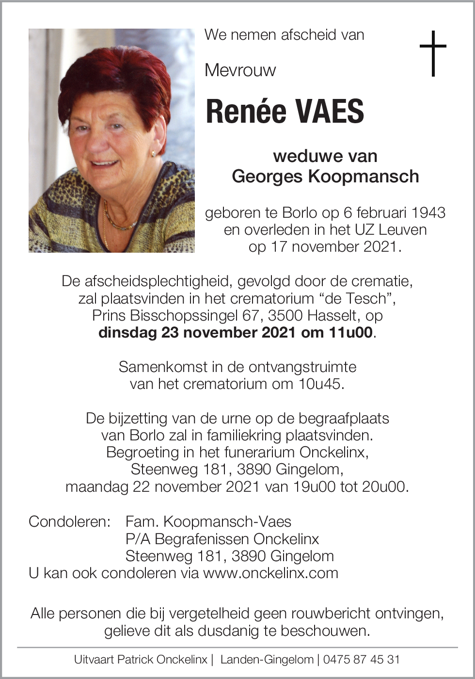 Renée Vaes
