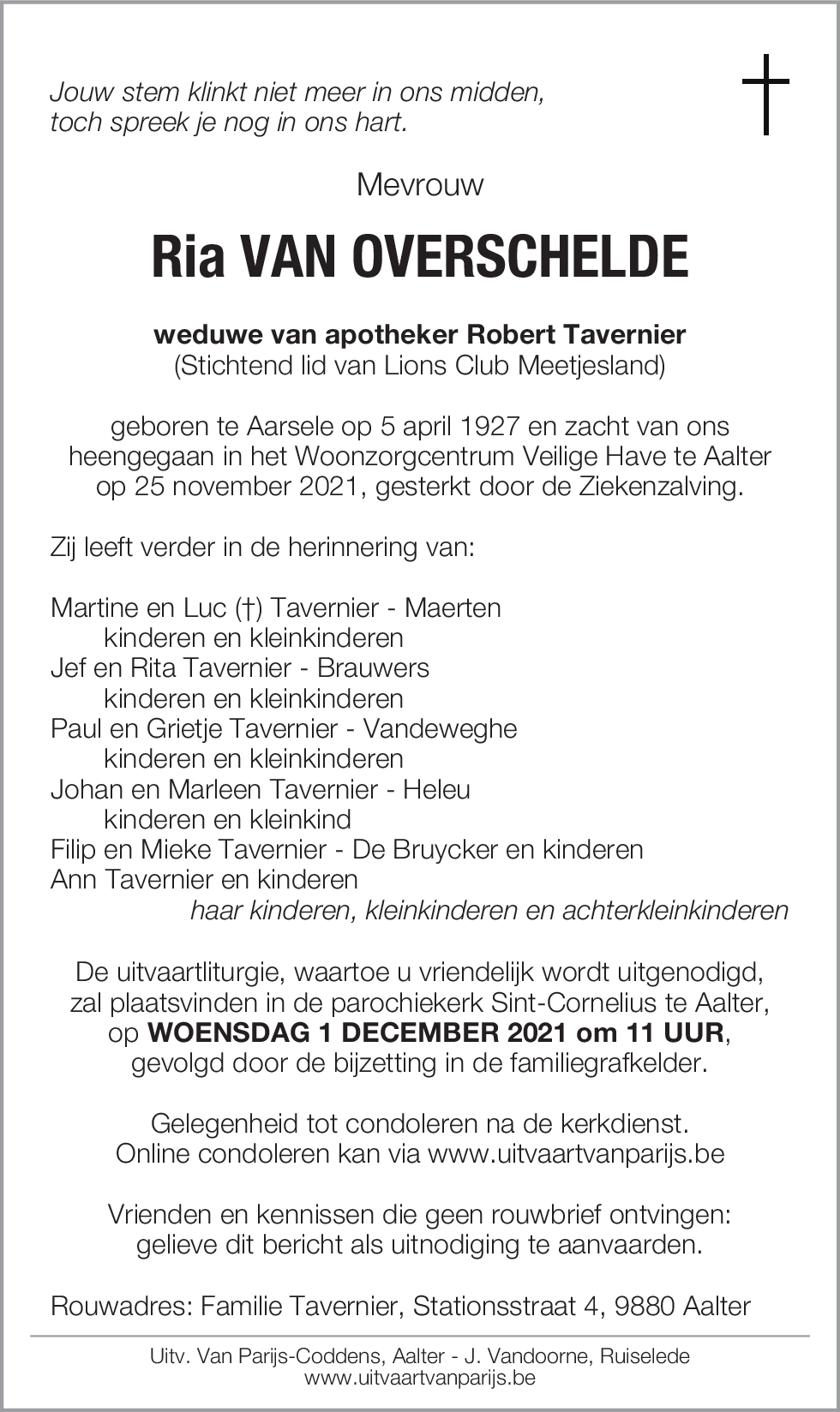 Ria Van Overschelde