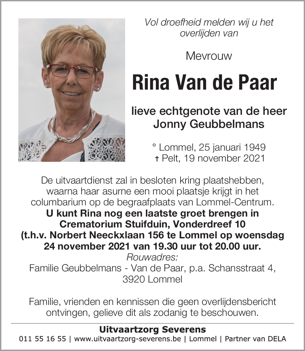 Rina Van de Paar