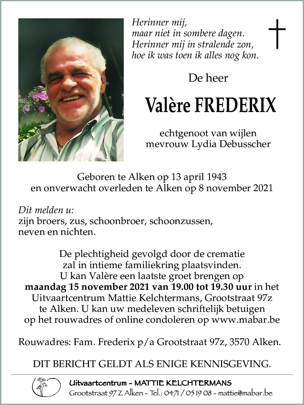 Valère FREDERIX