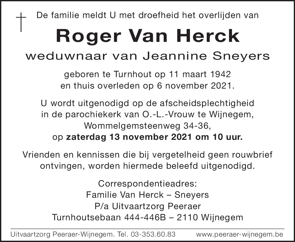 Van Herck Rogerius