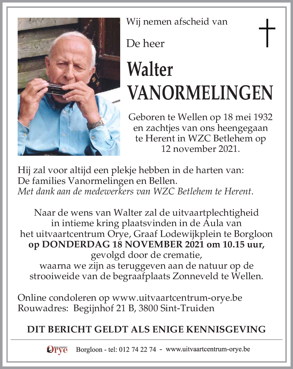Walter Vanormelingen