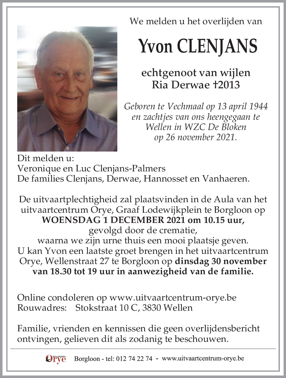 Yvon Clenjans