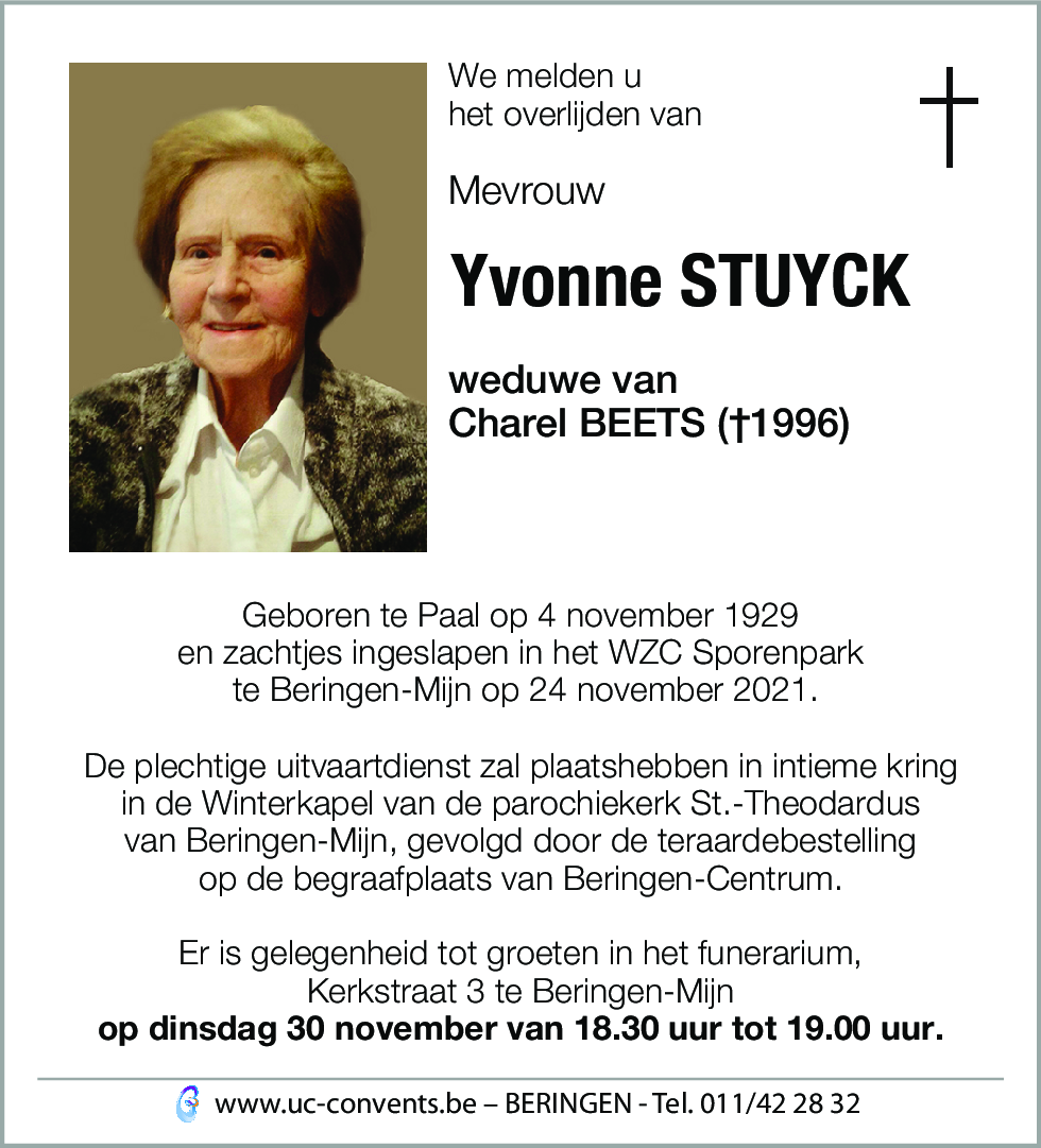 Yvonne STUYCK