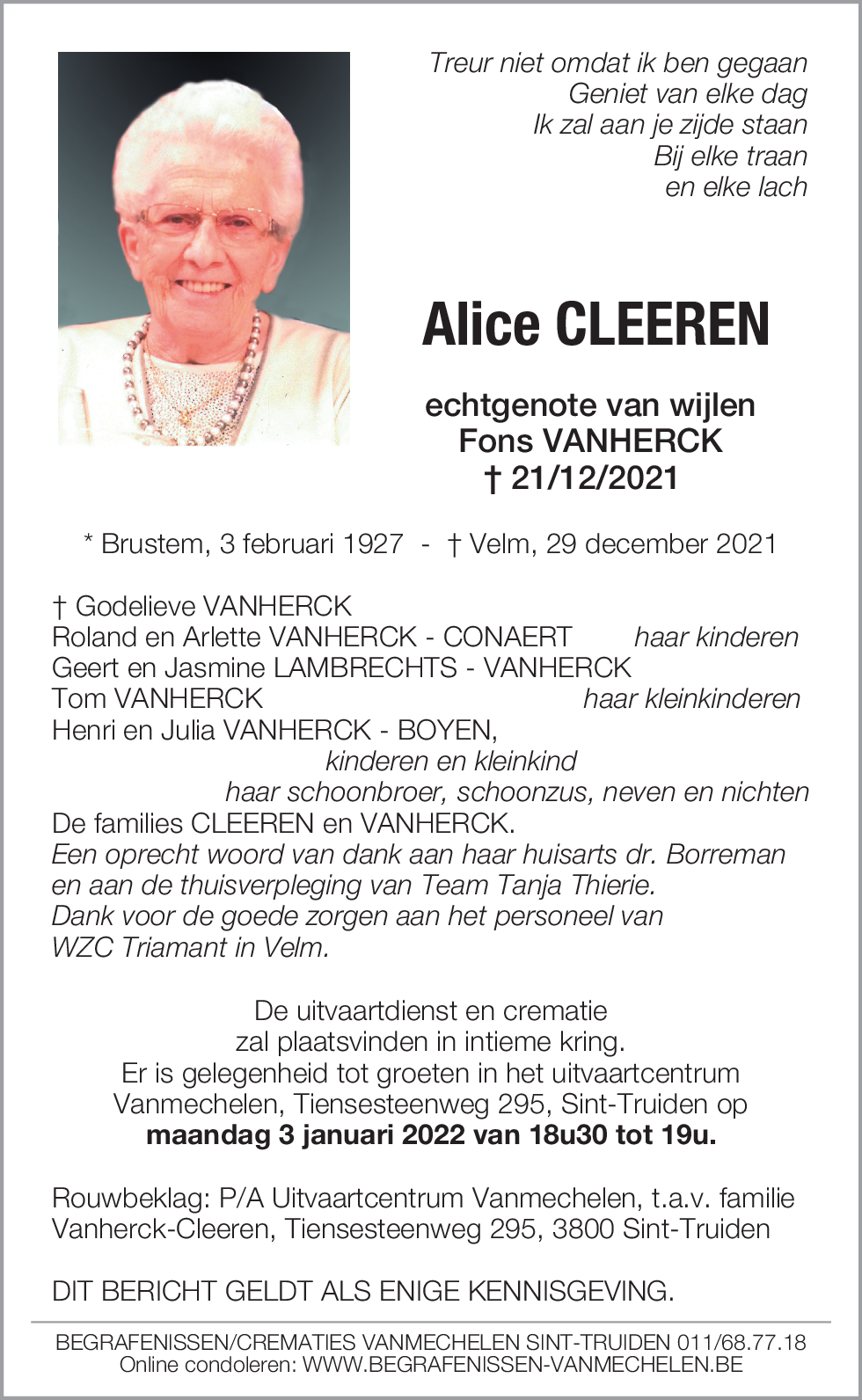Alice Cleeren