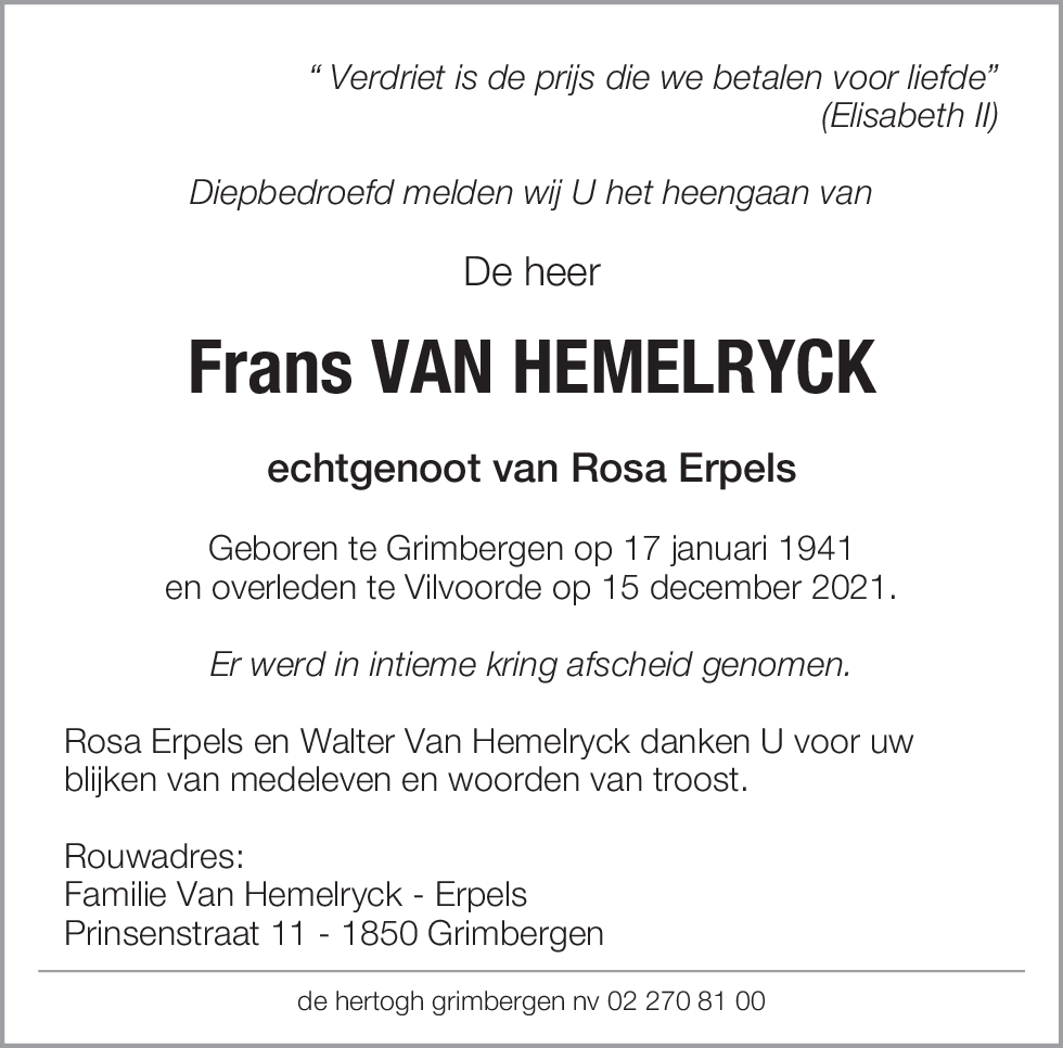 Frans Van Hemelryck