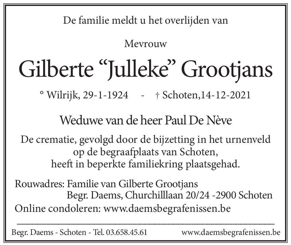 Gilberte Grootjans