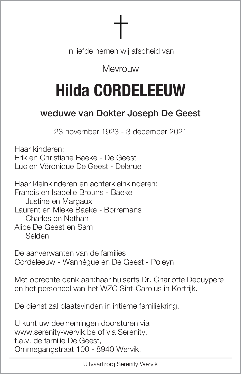 Hilda Cordeleeuw