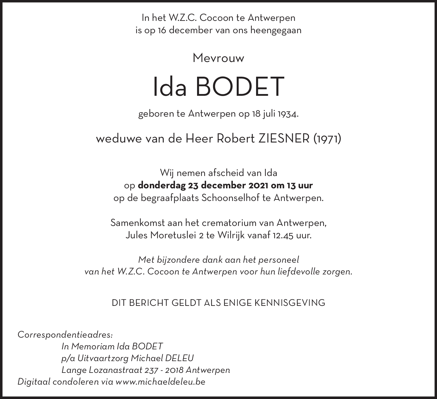 Ida Bodet