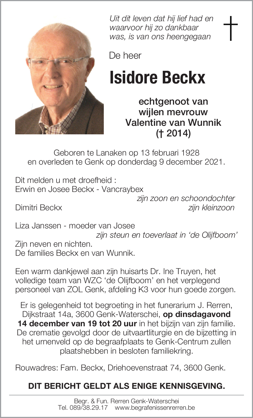 Isidore BECKX