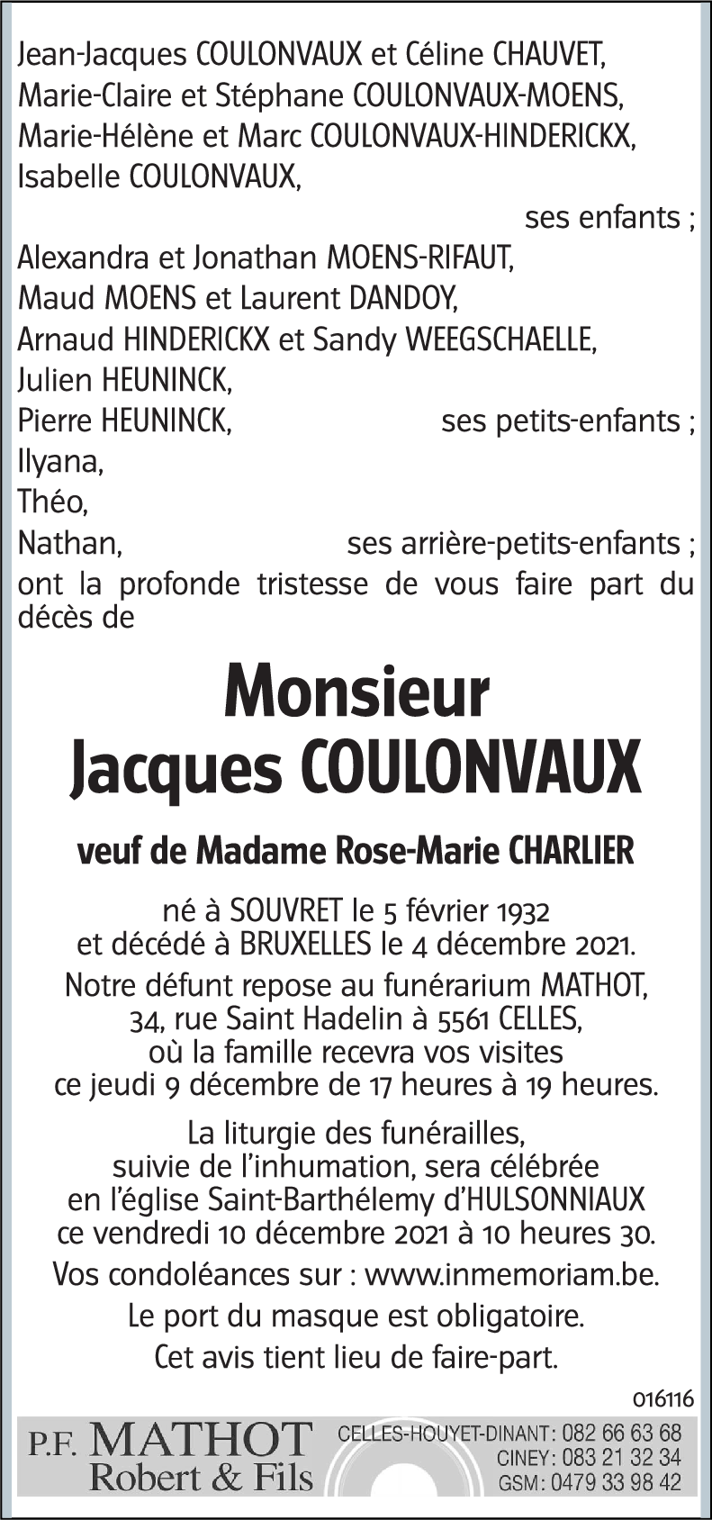Jacques COULONVAUX