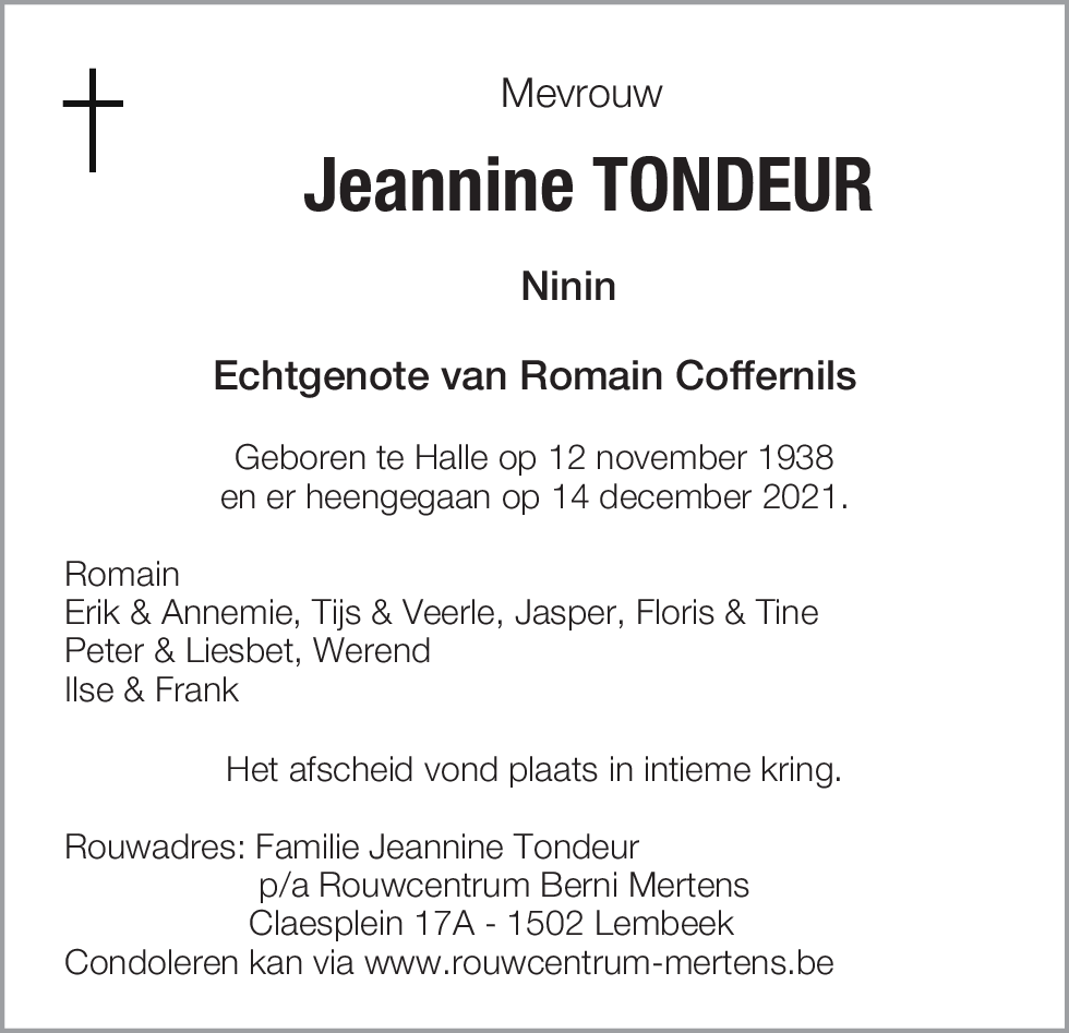 jeannine tondeur