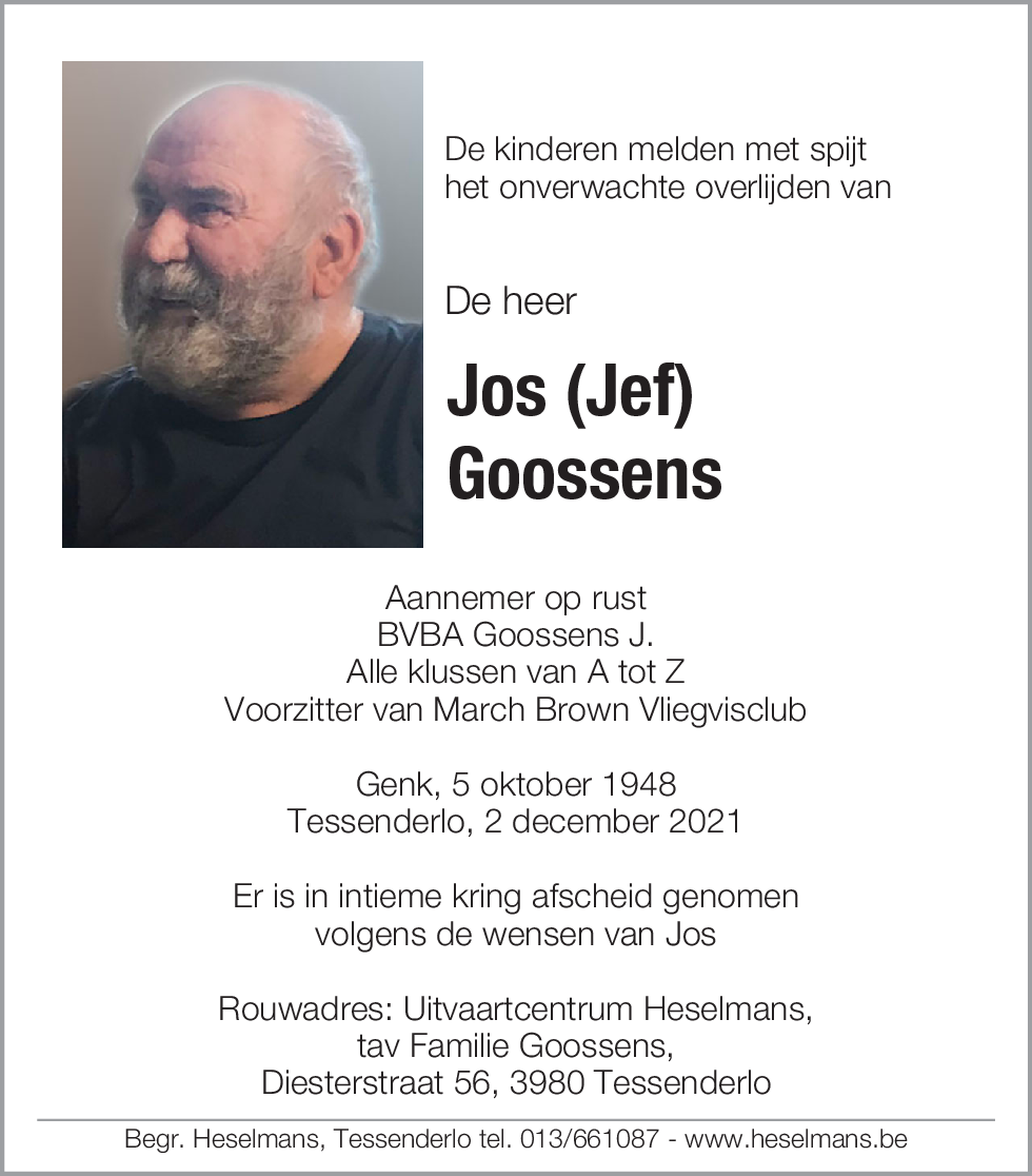 Jos (Jef) Goossens