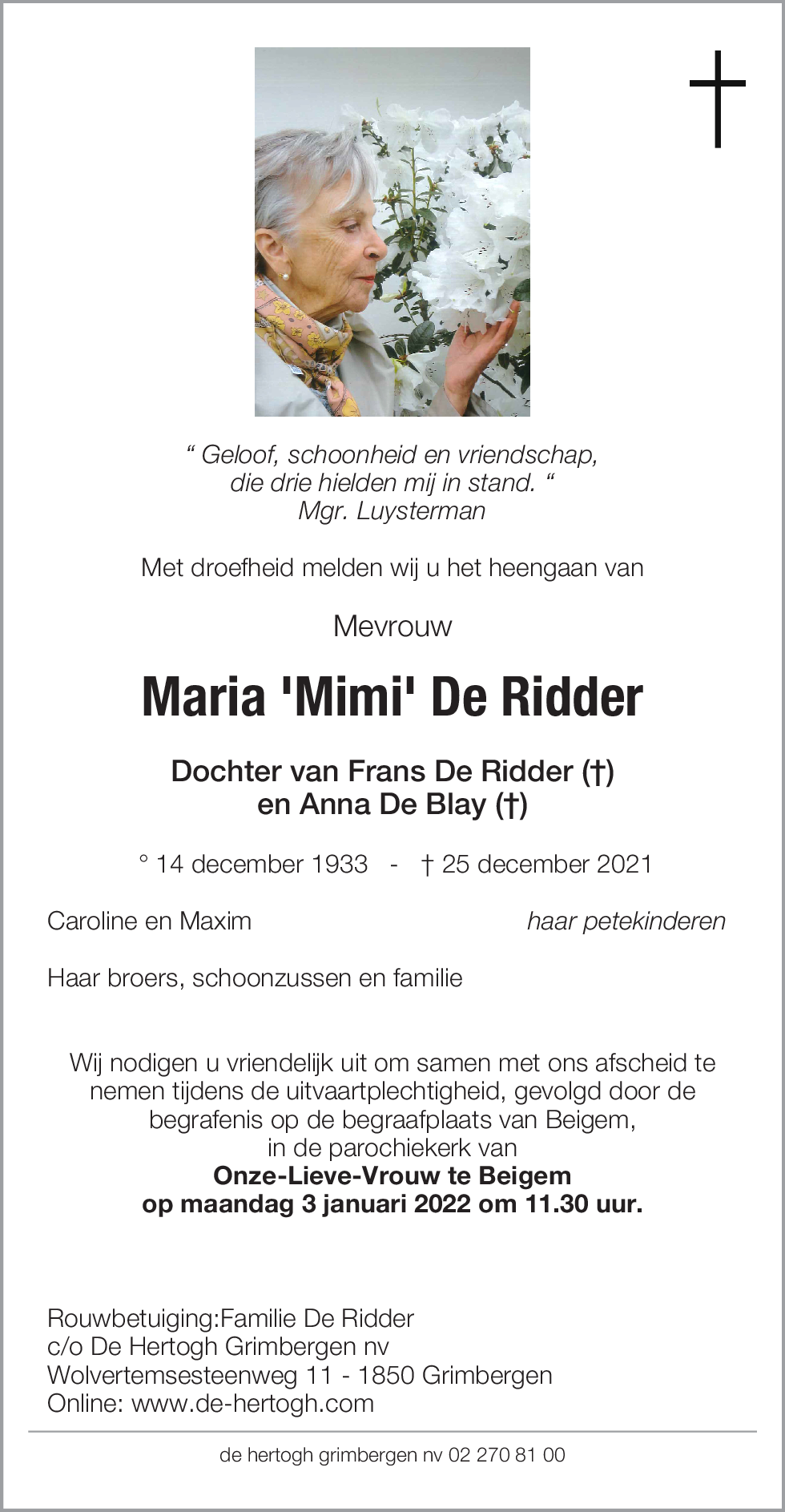 Maria De Ridder