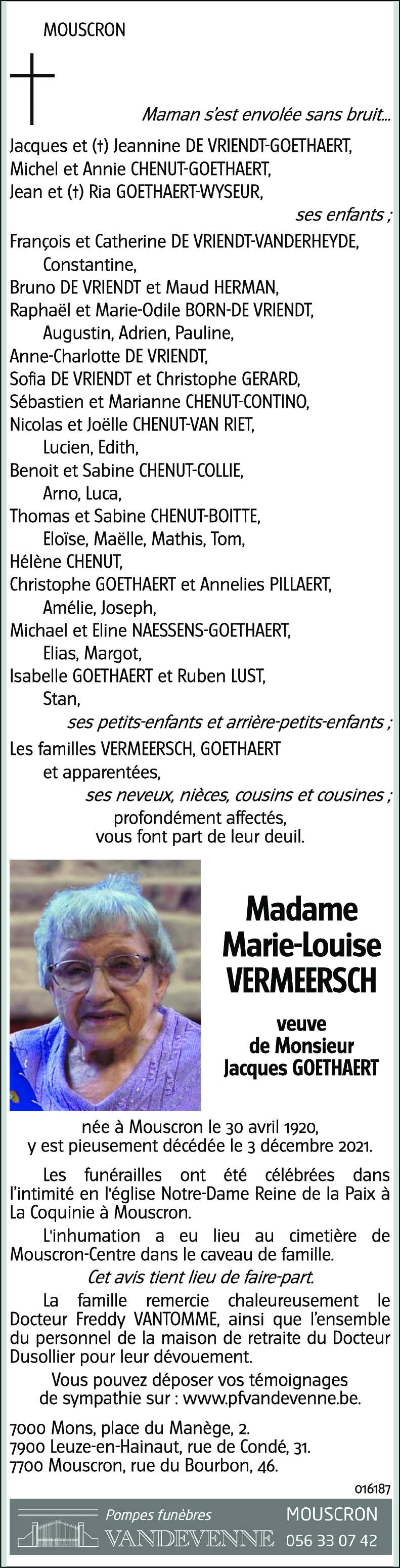 Marie-Louise VERMEERSCH