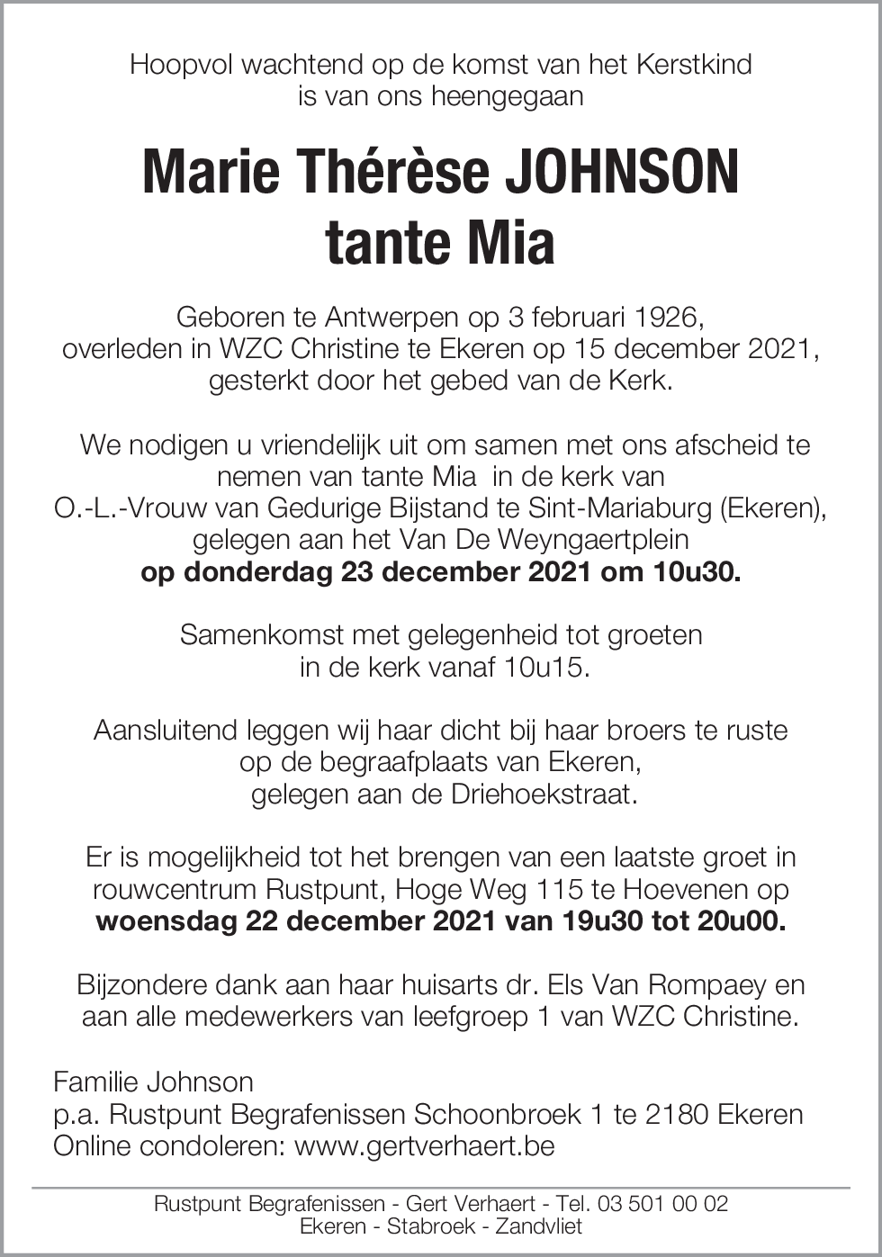 Marie Thérèse Johnson