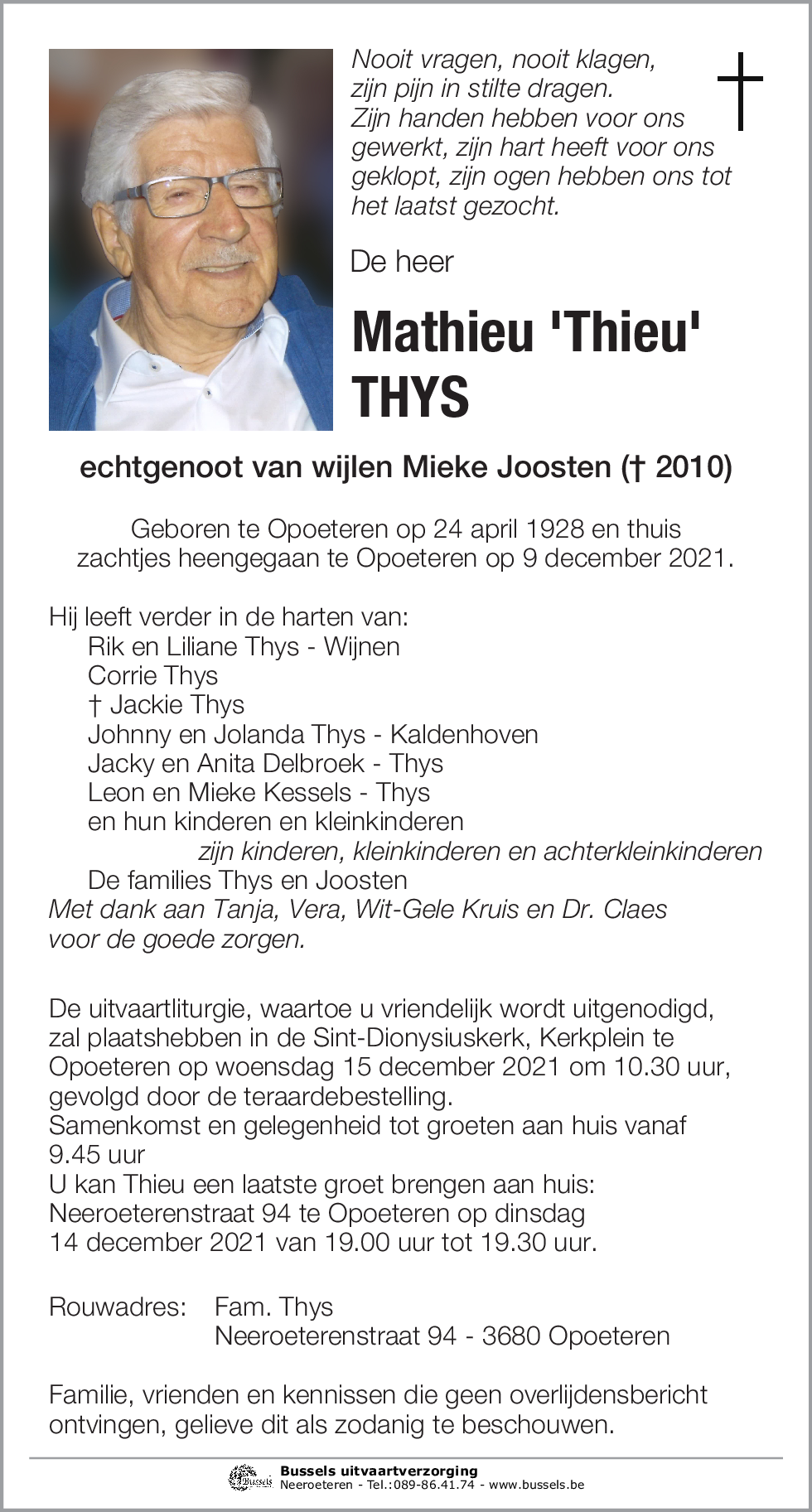 Mathieu 'Thieu' THYS