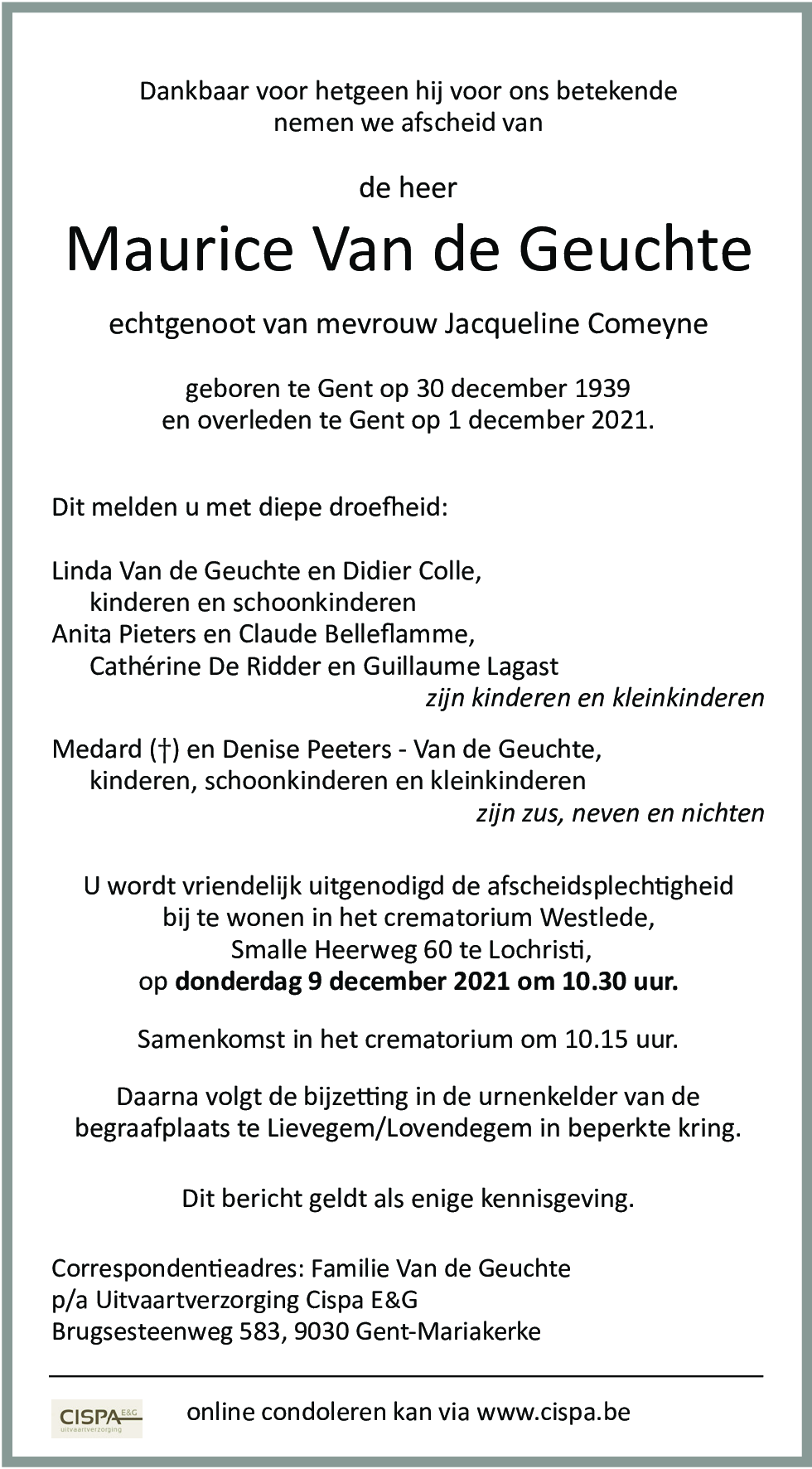 Maurice Van de Geuchte