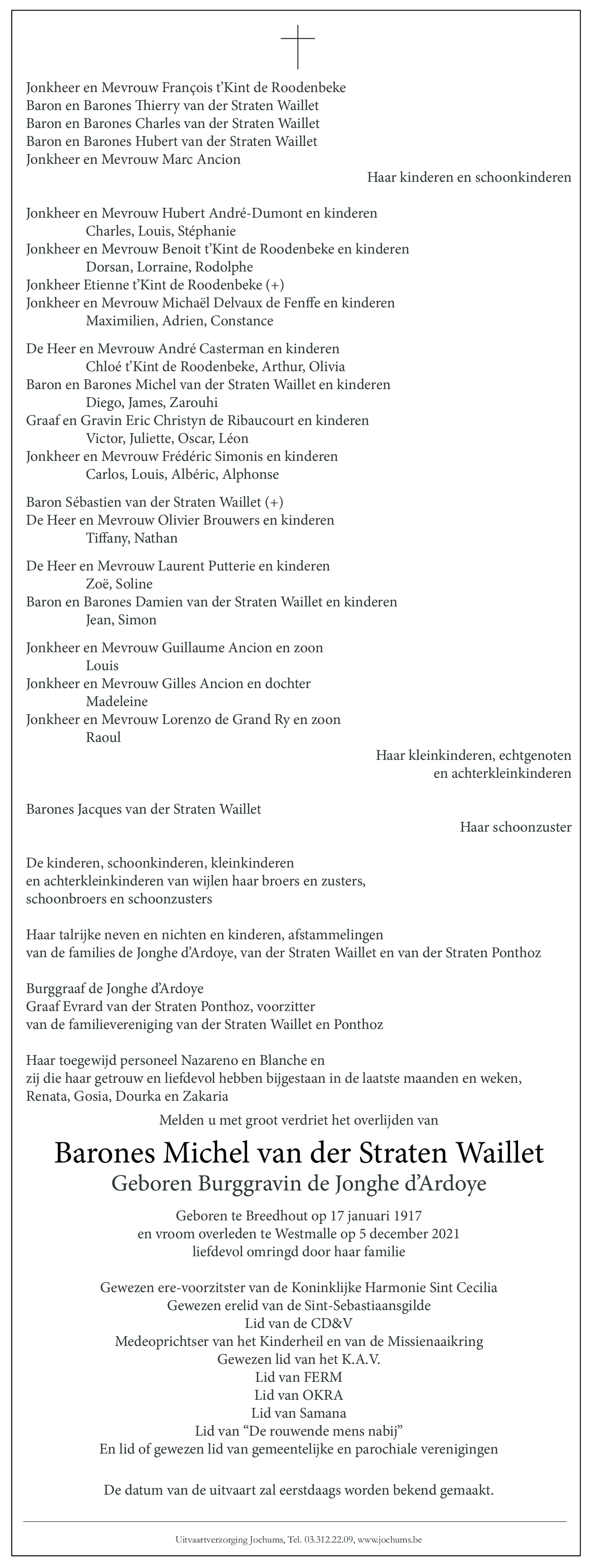 Michel de Jonghe d'Ardoye van der Straten Waillet