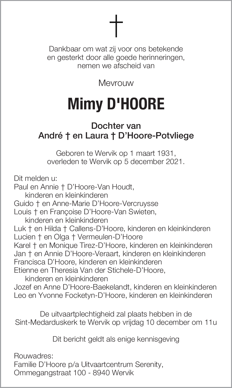 Mimy D'Hoore