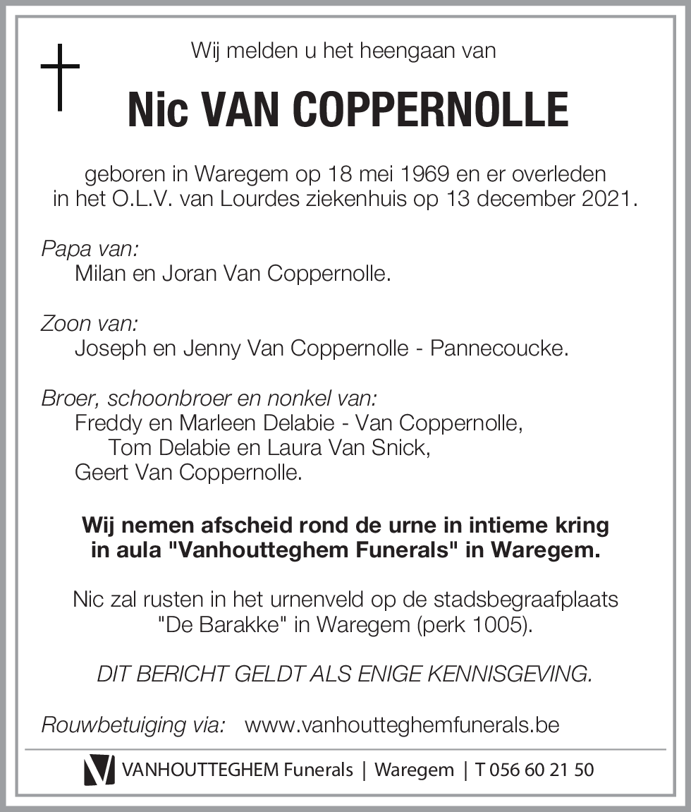 Nic VAN COPPERNOLLE