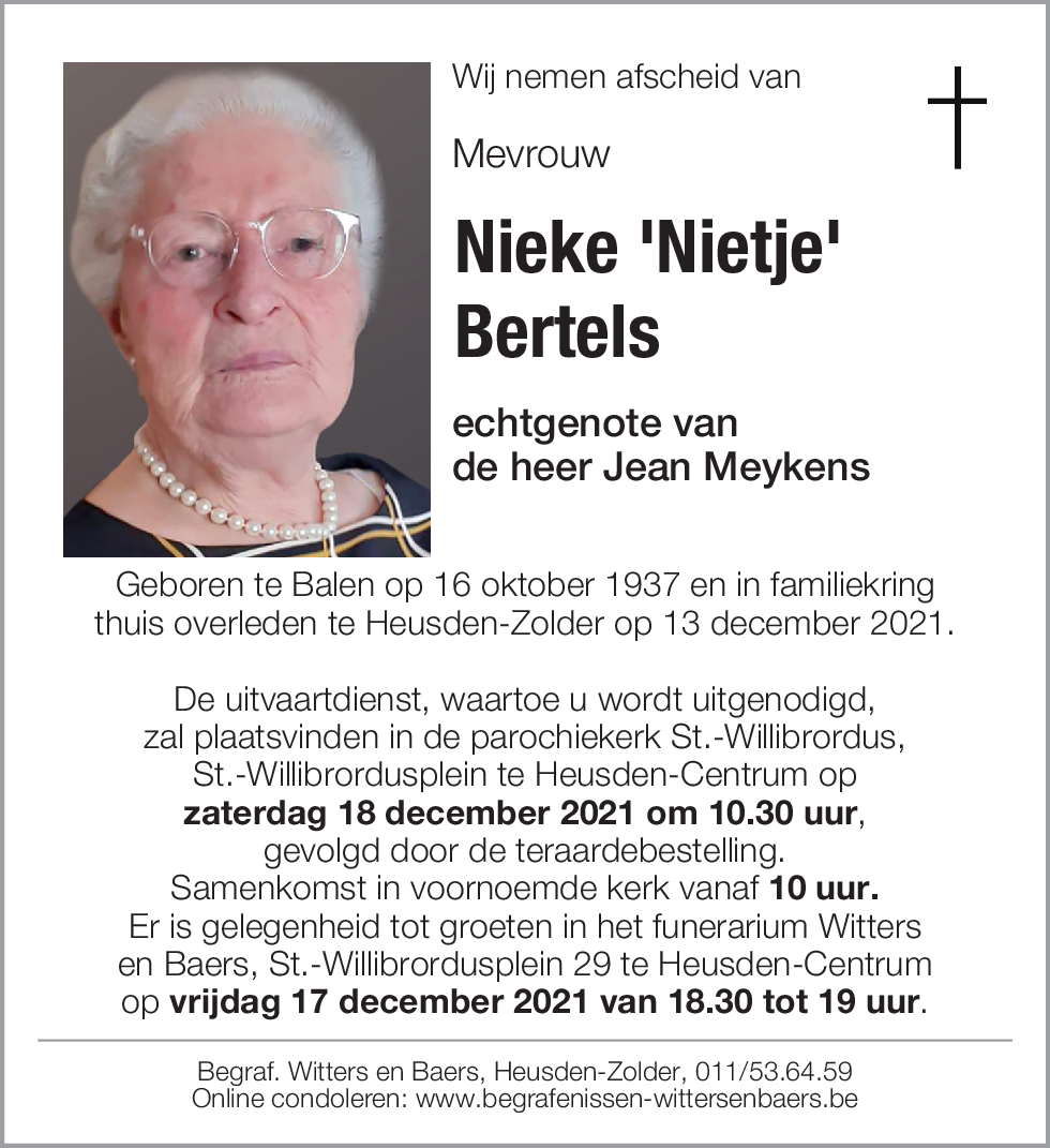 Nieke Nietje Bertels