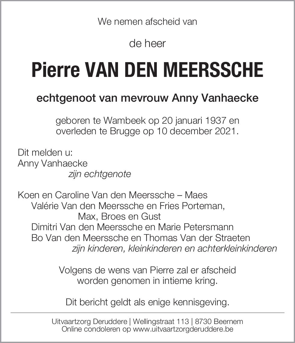 Pierre Van Den Meerssche