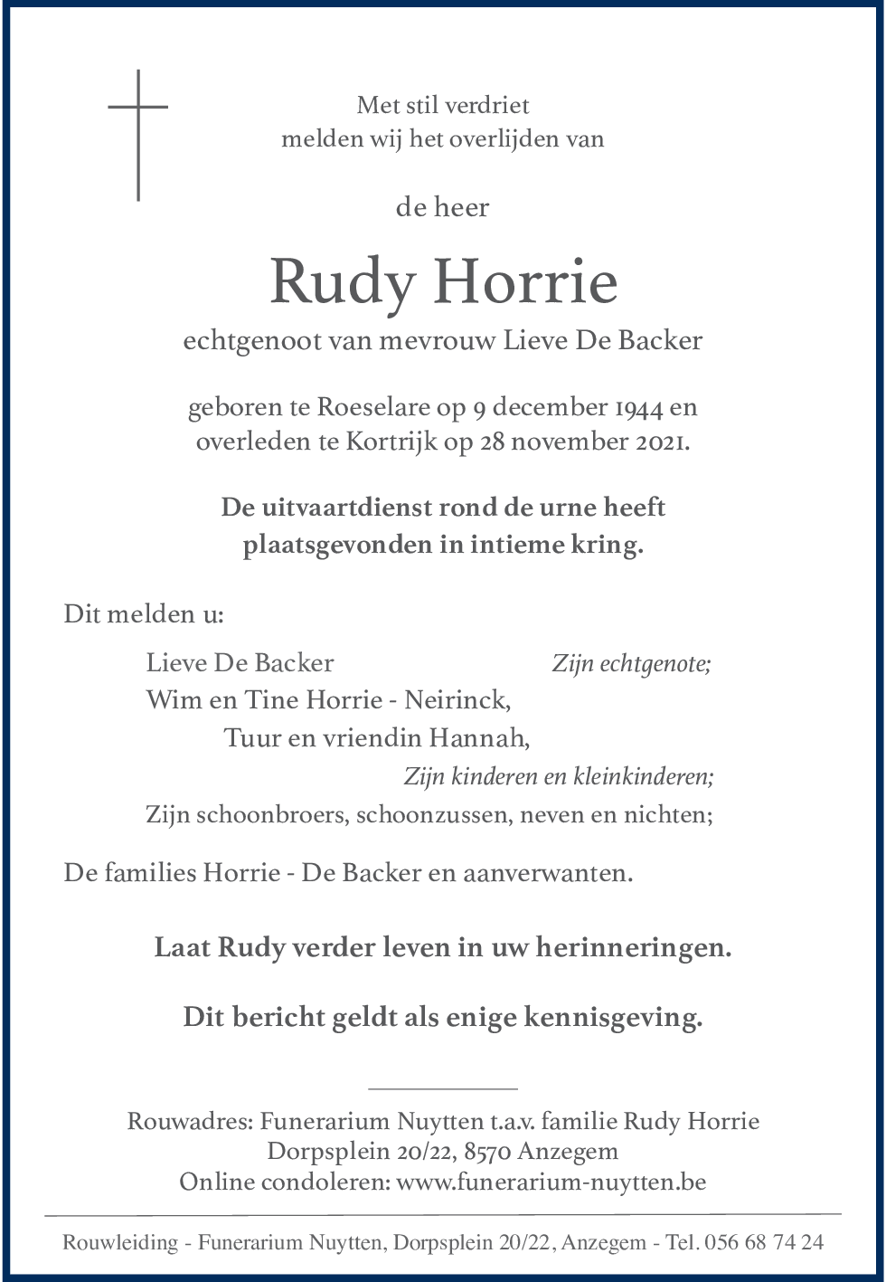 Rudy Horrie