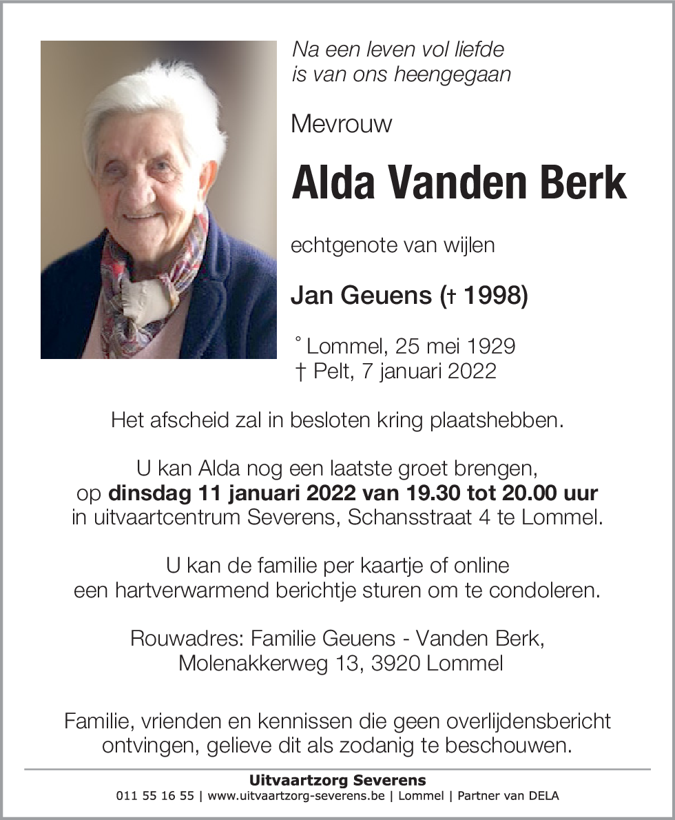 Alda Vanden Berk
