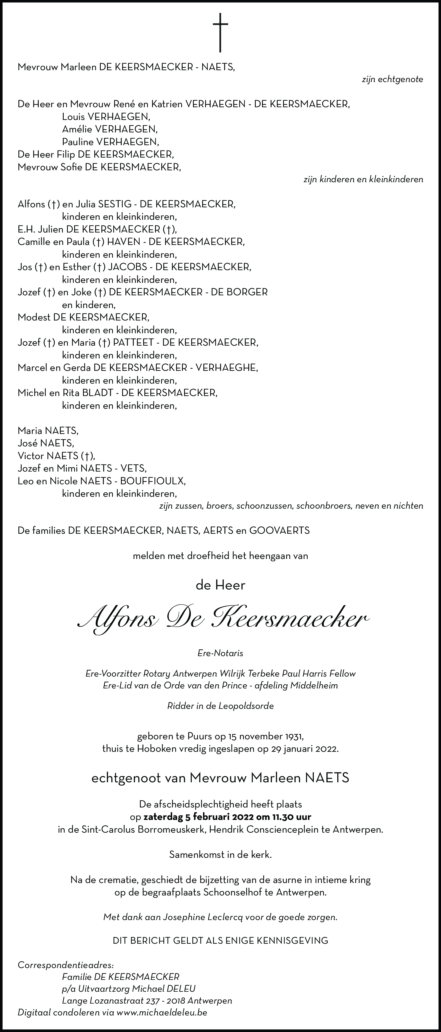 Alfons De Keersmaecker