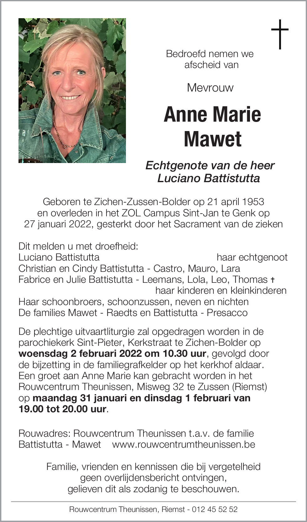 Anne Marie Mawet