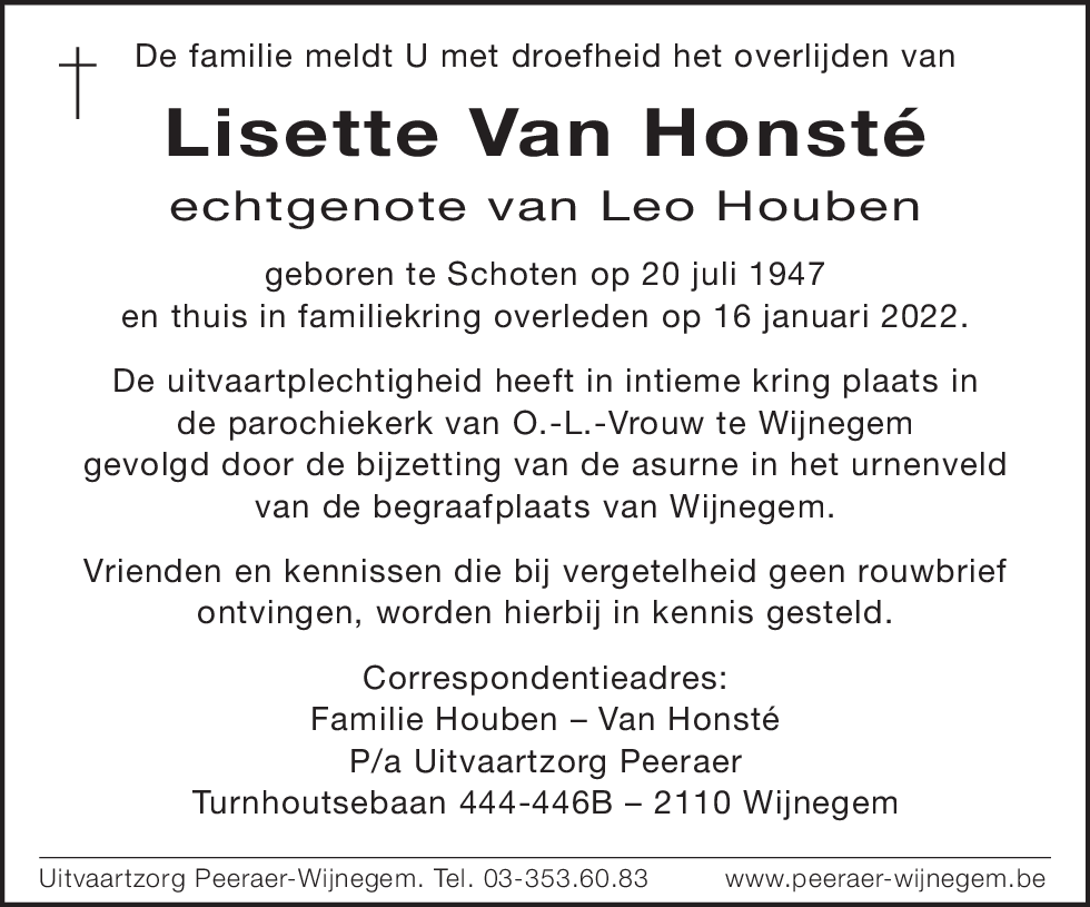 Elisabeth Van Honsté