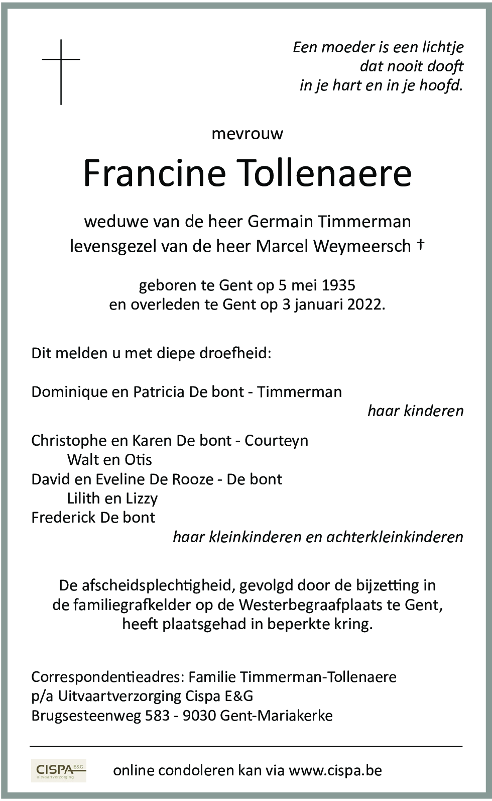 Francine Tollenaere