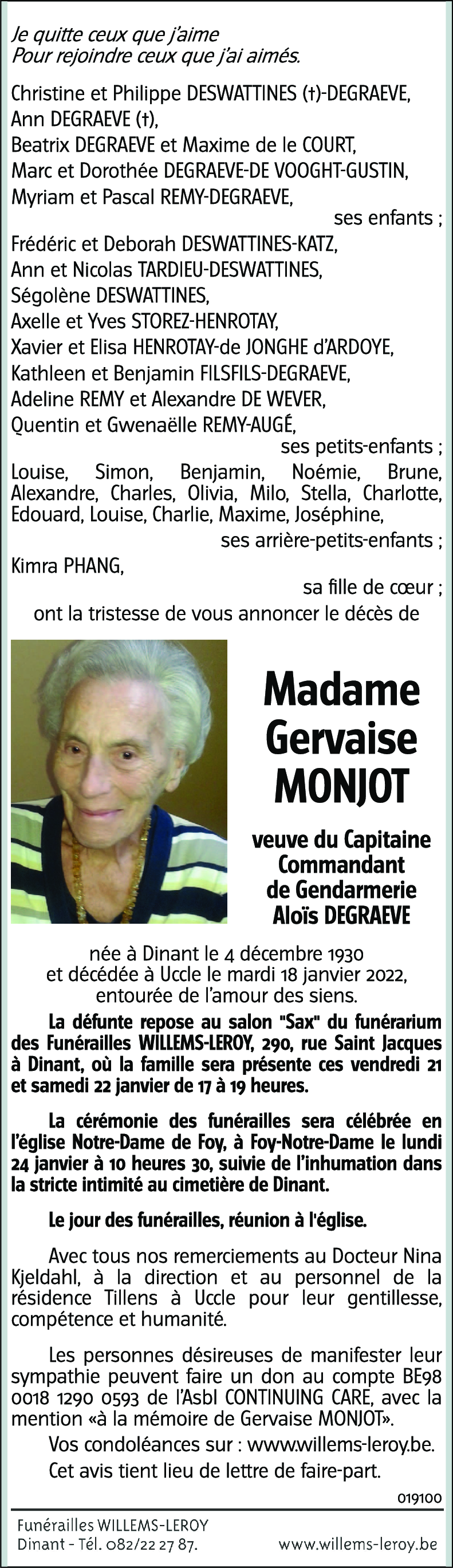 Gervaise MONJOT