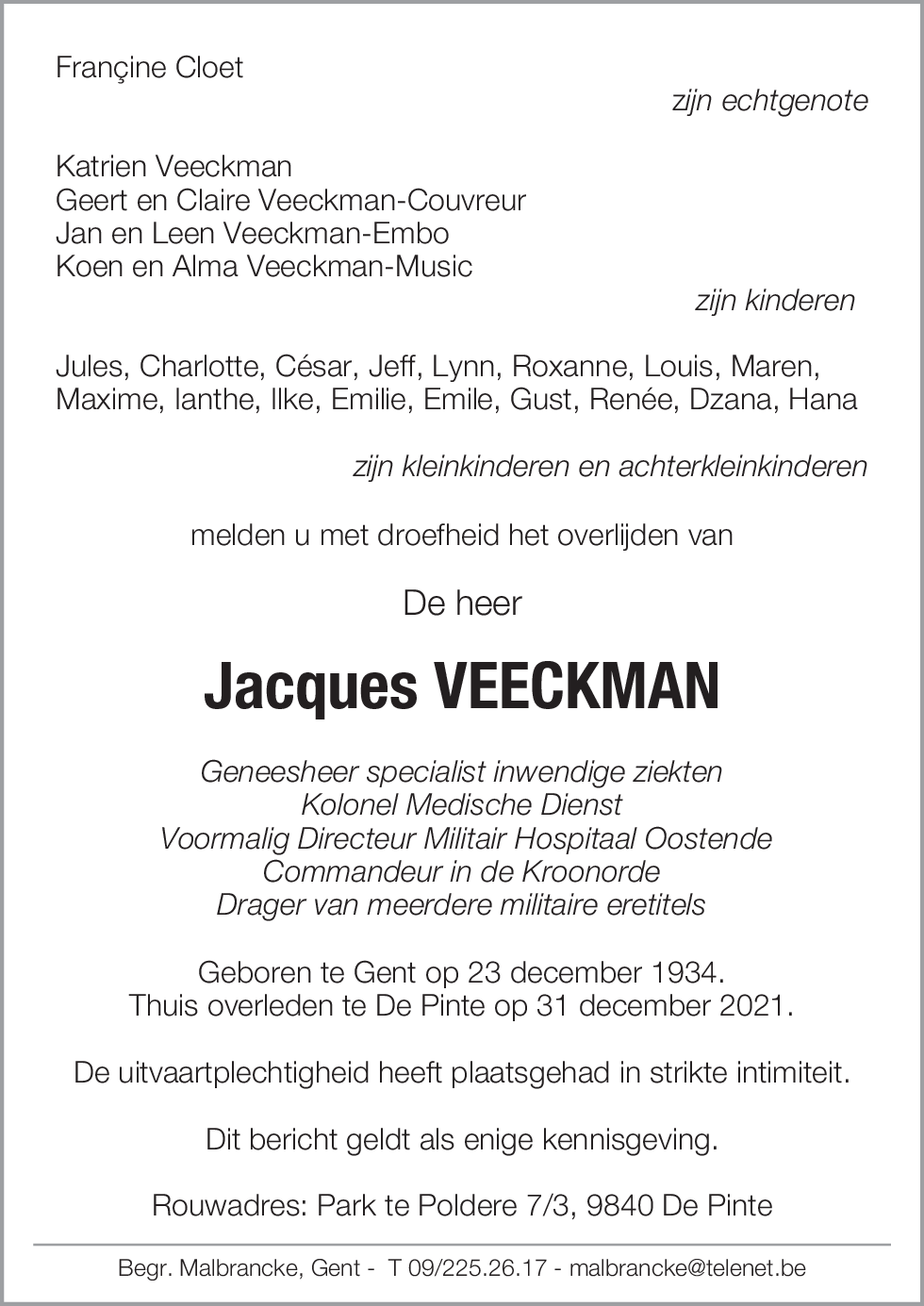 Jacques veeckman