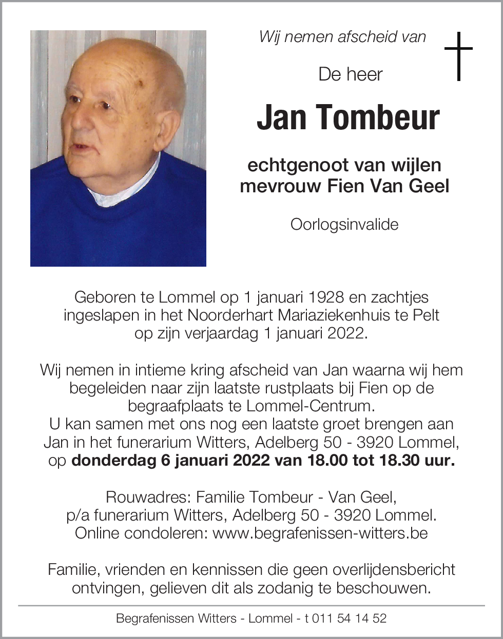 Jan Tombeur