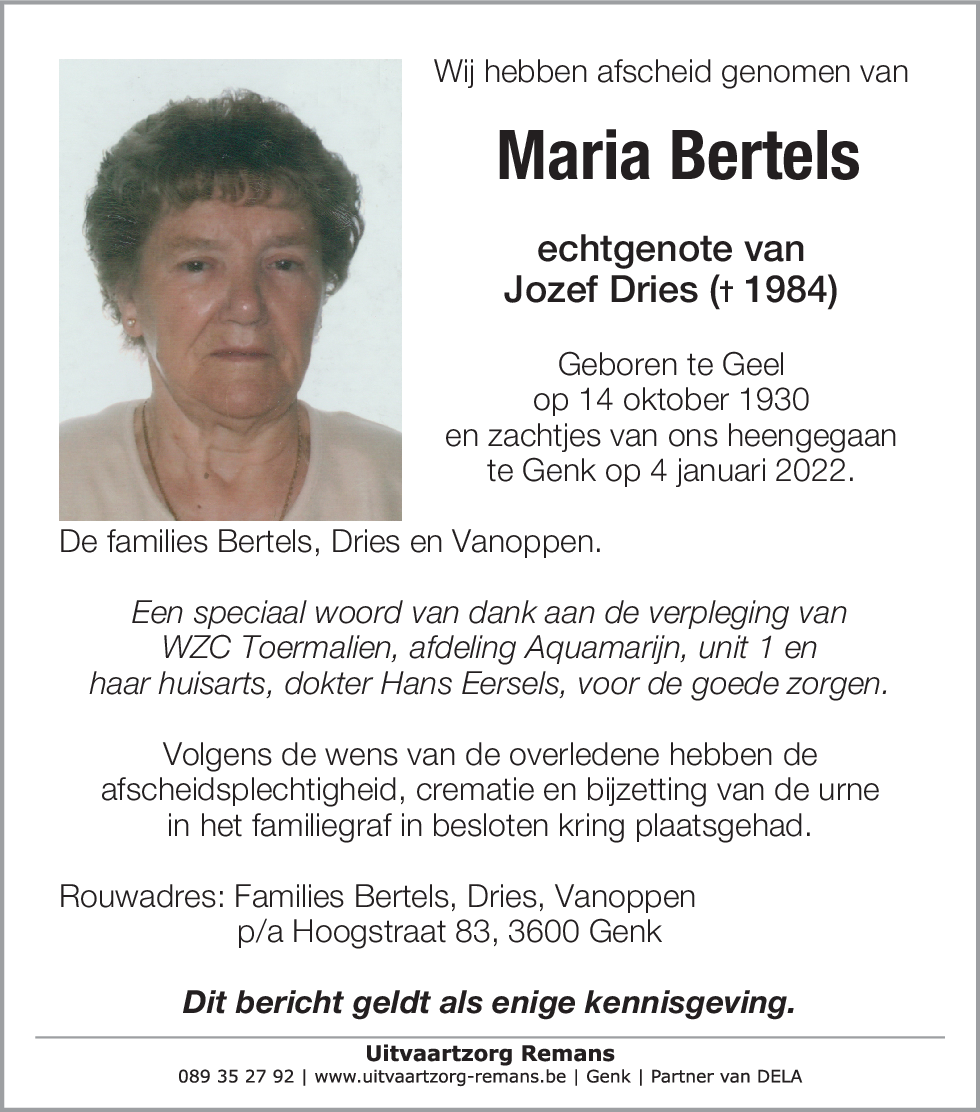 Maria Bertels