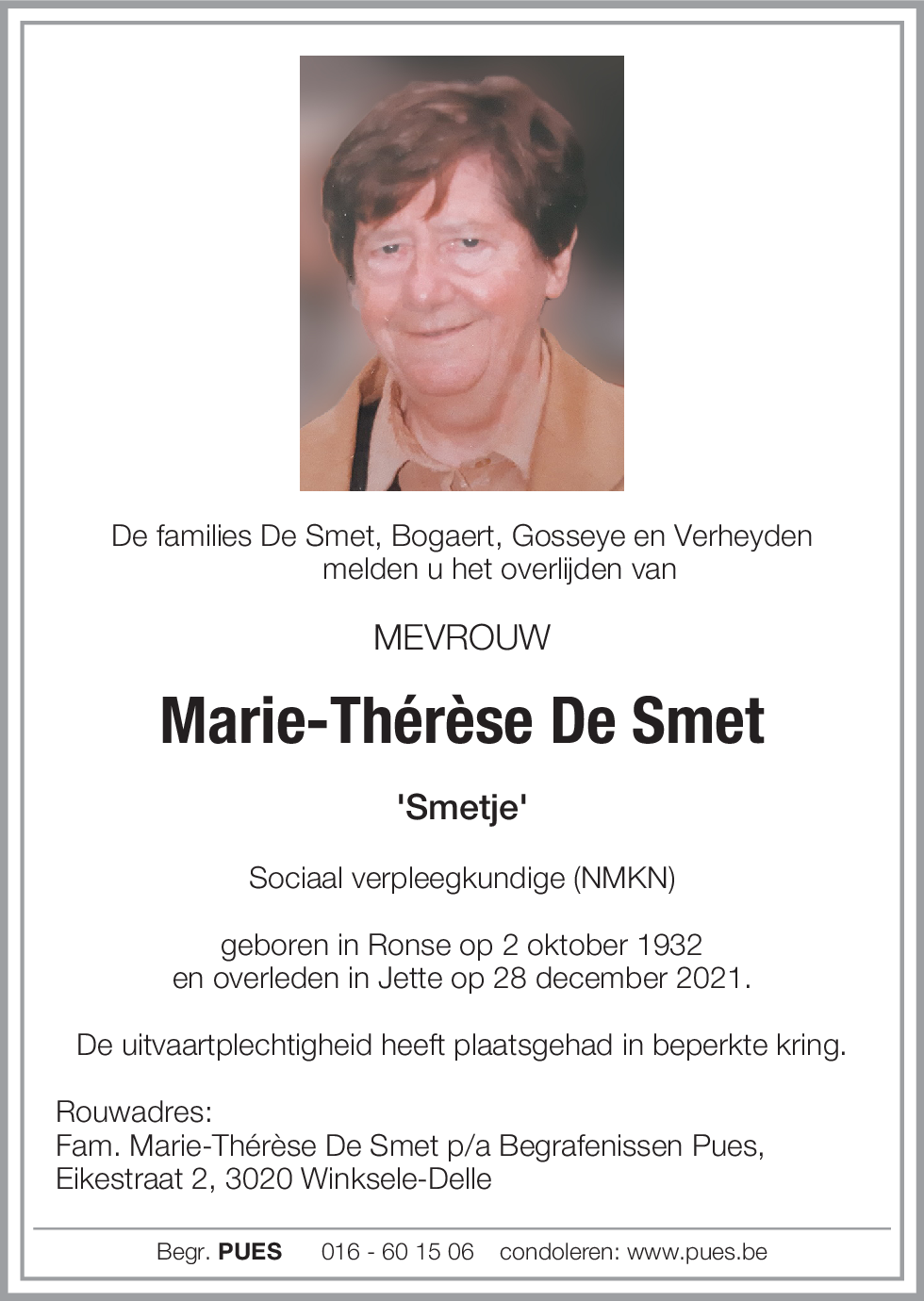 Marie-Thérèse De Smet