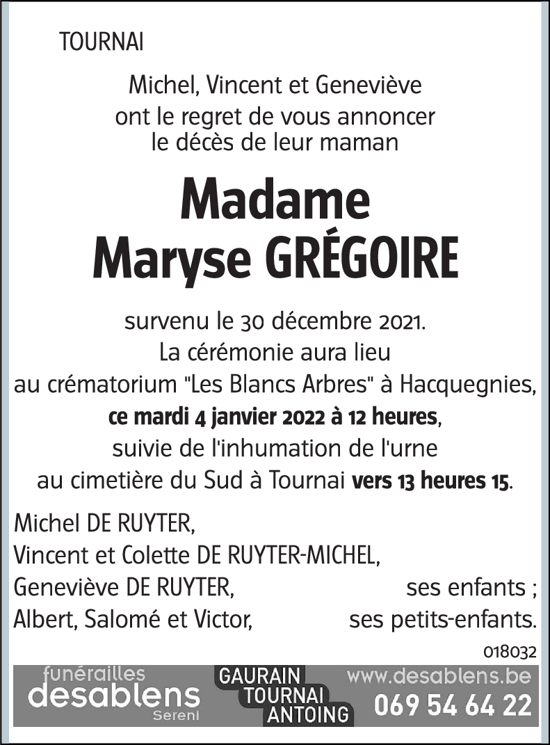 Maryse GREGOIRE