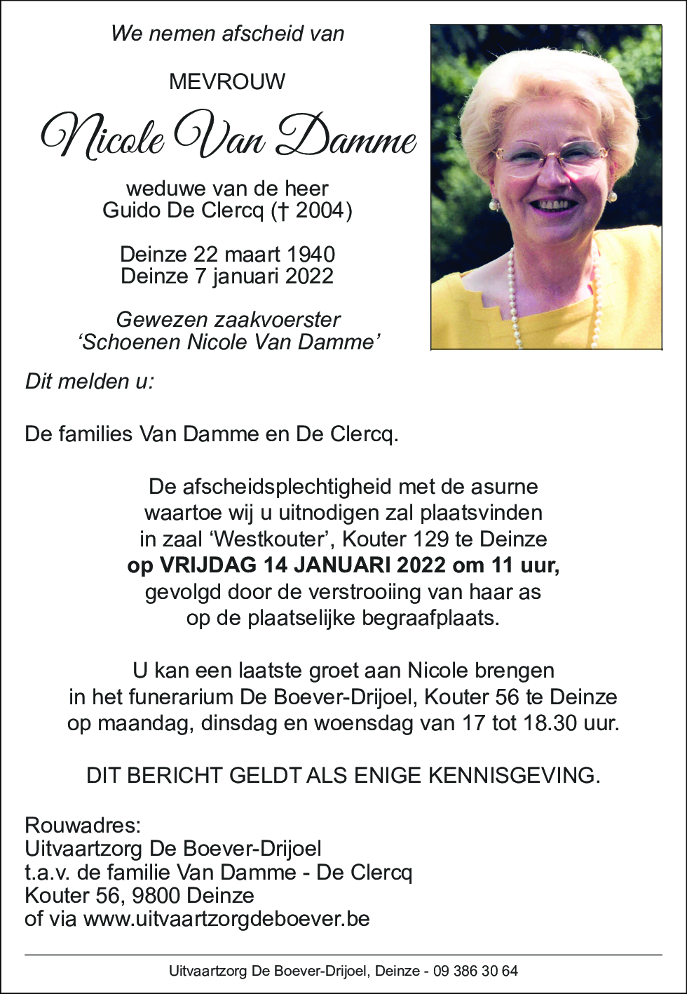 Nicole Van Damme